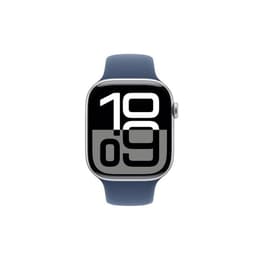Apple Watch Series 10 (2024) GPS + Cellular 46 mm - Aluminio Plata - Correa deportiva Azul