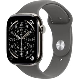 Apple Watch Series 11 (2025) GPS + Cellular 46 mm - Titanio Natural - Correa deportiva Negro