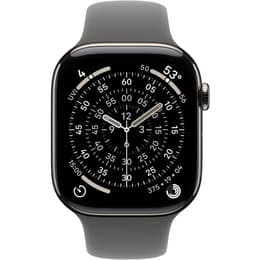 Apple Watch Series 11 (2025) GPS + Cellular 46 mm - Titanio Natural - Correa deportiva Negro