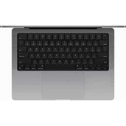 MacBook Pro 14" (2023) - M3 de Apple con CPU de 8 núcleos y GPU de 10 núcleos - 8GB RAM - SSD 1000GB - Pantalla estándar - QWERTZ - Alemán