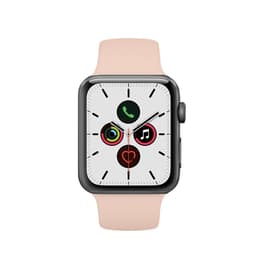 Apple Watch (Series 5) 2019 GPS 44 mm - Aluminio Gris espacial - Deportiva Rosa