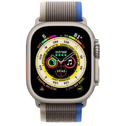 Apple Watch Ultra (2022) GPS + Cellular 49 mm - Titanio Titanio natural - Correa Loop Trail Azul