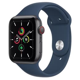 Apple Watch (Series SE) 2020 GPS + Cellular 44 mm - Aluminio Gris espacial - Correa deportiva Azul