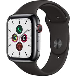 Apple Watch (Series 5) 2019 GPS 44 mm - Acero inoxidable Negro - Deportiva Negro