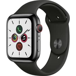 Apple Watch (Series 5) 2019 GPS + Cellular 44 mm - Aluminio Gris espacial - Deportiva Negro