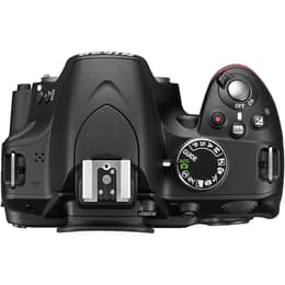 Híbrida D3200 - Negro + Nikon AF-S DX NIKKOR 18-55 mm f/3.5-5.6 G II ED f/3.5-5.6 G