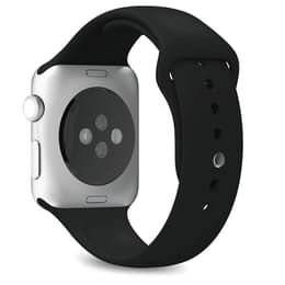 Apple Watch Series SE 1 (2020) GPS 44 mm - Aluminio Plata - Correa deportiva Negro