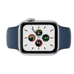 Apple Watch (Series 5) 2019 GPS 44 mm - Aluminio Plata - Correa loop deportiva Azul