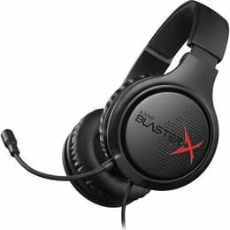 Cascos reducción de ruido gaming con cable micrófono Creative Sound Blaster X H3 - Negro/Rojo