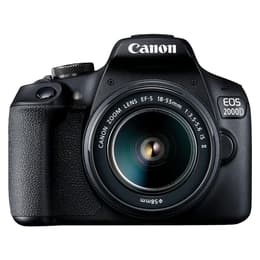Reflex cámara Canon EOS 2000D - Negro + Objetivo Canon EF-S 18-55mm f/4-5.6 IS STM