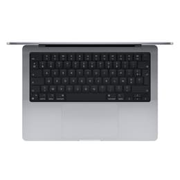 MacBook Pro 14" (2021) - M1 Pro de Apple con CPU de 8 núcleos y GPU de 14 núcleos - 16GB RAM - SSD 512GB - QWERTY - Inglés