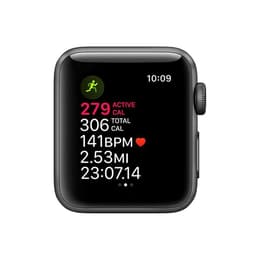 Apple Watch (Series 3) 2017 GPS 42 mm - Aluminio Gris espacial - Correa deportiva Negro