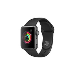 Apple Watch (Series 2) GPS 38 mm - Aluminio Gris - Deportiva Negro