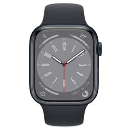 Apple Watch (Series 8) 2022 GPS 45 mm - Aluminio Medianoche - Correa deportiva Azul