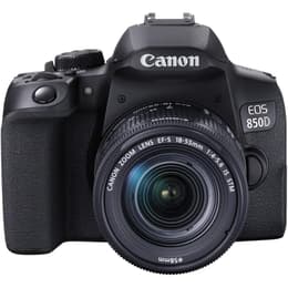 Reflex - Canon EOS 850D - Negro + Objetivo Canon Canon Zoom Lens EF-S 18-55mm F/4-5.6 IS STM