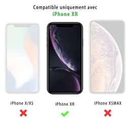 Back Market Funda iPhone XR y pantalla protectora - 60% Plástico reciclado - Transparente