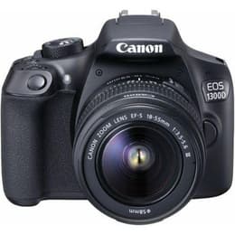 Réflex EOS 1300D - Negro + Canon EF-S 18-55mm f/3.5-5.6III f/3.5-5.6