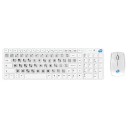 Simpletek Teclado QWERTY Griego Wireless Wireless Kit with Greek GR Stickers