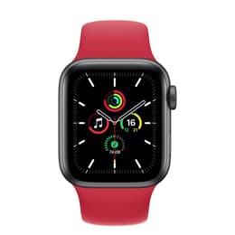 Apple Watch (Series SE) 2020 GPS 40 mm - Aluminio Gris espacial - Correa deportiva Rojo