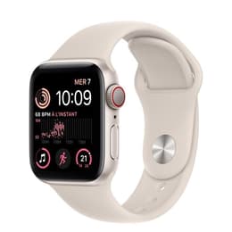 Apple Watch (Series SE) 2021 GPS + Cellular 40 mm - Aluminio Blanco estrella - Correa deportiva Blanco estrella