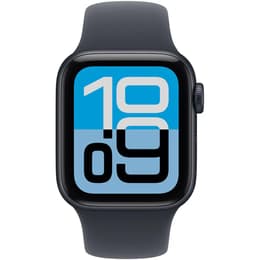 Apple Watch (2025) GPS 44 mm - Aluminio Medianoche - Correa deportiva Negro