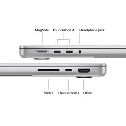 MacBook Pro 14" (2025) - M5 de Apple con CPU de 10 núcleos y GPU de 10 núcleos - 24GB RAM - SSD 1000GB - Pantalla estándar - QWERTY - Español