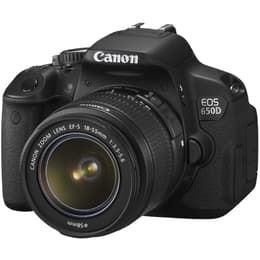 Cámara Reflex - Canon Eos 650 d - Negro + Objetivo Canon 18 / 55mm