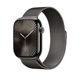 Apple Watch Series 10 (2024) GPS 46 mm - Aluminio Negro azabache - Pulsera Milanese Loop Negro