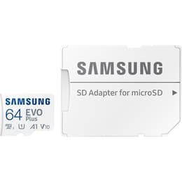 Carte Mémoire MicroSD Evo Plus 64GB Class 10 - 100 MB/S + Adaptateur SD Samsung Llave USB
