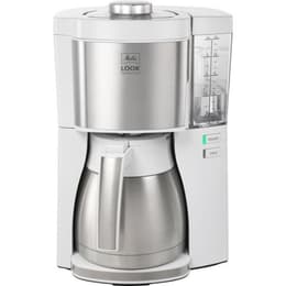 Cafeteras Machine a Cafe - Cafetiere Electrique a café MELITTA - Look V Therm Perfection 1025-15 Blanc/Acier Brossé