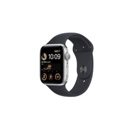 Apple Watch (Series SE) 2022 GPS 44 mm - Aluminio Plata - Correa deportiva Negro