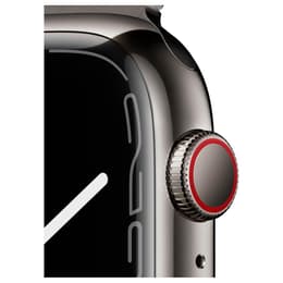 Apple Watch Series 7 (2021) GPS + Cellular 45 mm - Acero inoxidable Plata - Pulsera Milanese Loop Gris