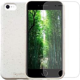 Funda iPhone SE (2022/2020)/8/7/6/6S y pantalla protectora - Material natural - Blanco