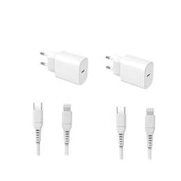 Cable y enchufe (USB-C + Lightning) 20W - WTK