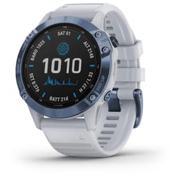 Relojes Cardio GPS Garmin Fēnix 6 - Pro Solar Edition - Blanco/Azul