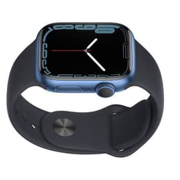 Apple Watch Series 7 (2021) GPS + Cellular 41 mm - Aluminio Azul - Correa deportiva Negro