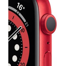 Apple Watch (Series 7) 2021 GPS 41 mm - Aluminio Rojo - Correa deportiva Negro