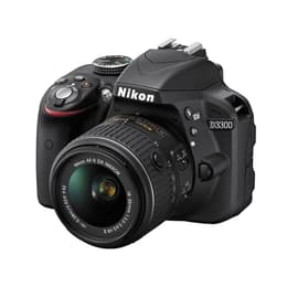 Réflex D3300 - Negro + Nikon AF-S DX Nikkor 55-200mm f/4-5.6G ED VR II f/4-5.6