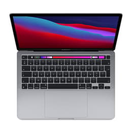MacBook Pro 13" (2020) - M1 de Apple con CPU de 8 núcleos y GPU de 8 núcleos - 8GB RAM - SSD 512GB - Pantalla estándar - QWERTY - Inglés