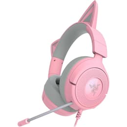 Cascos reducción de ruido gaming con cable micrófono Razer Kraken Kitty V3 X - Rosa