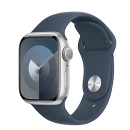 Apple Watch (Series 9) 2023 GPS + Cellular 41 mm - Aluminio Plata - Correa deportiva Azul