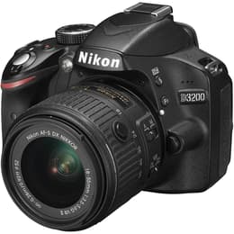 Cámara Reflex - Nikon D3200 - Negro + lente AF-S DX NIKKON 18-55 mm