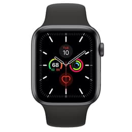 Apple Watch (Series 5) 2019 GPS 44 mm - Aluminio Gris - Correa deportiva Negro