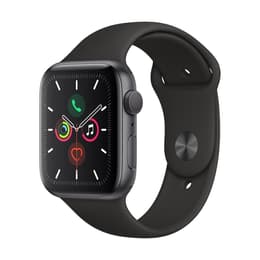 Apple Watch (Series 5) 2019 GPS 44 mm - Aluminio Gris - Correa deportiva Negro