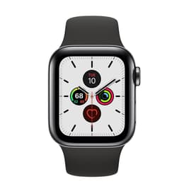 Apple Watch (Series 5) 2019 GPS 44 mm - Aluminio Gris - Correa deportiva Negro