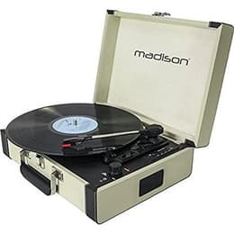 Madison 10-5551MA MAD-RETROCASE-CR Tocadiscos