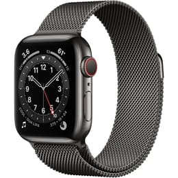 Apple Watch (Serie 6) 2020 GPS + Cellular 44 mm - Acero inoxidable Grafito - Milanesa Gris