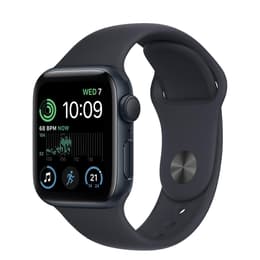 Apple Watch (Series SE) 2022 GPS 44 mm - Aluminio Negro - Correa deportiva Negro