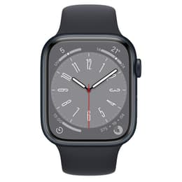 Apple Watch (Series 8) 2022 GPS + Cellular 45 mm - Aluminio Azul - Correa deportiva Negro