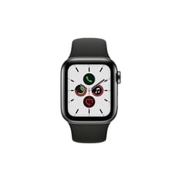 Apple Watch (Series 5) 2019 GPS 40 mm - Acero inoxidable Negro - Deportiva Negro